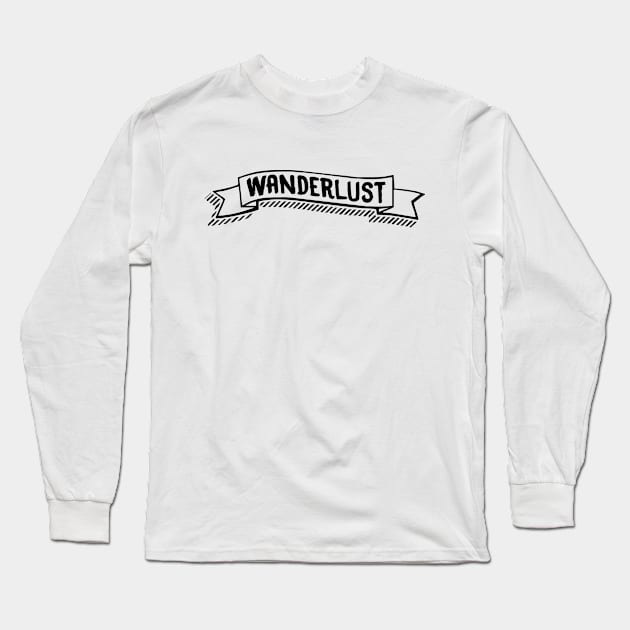 Wanderlust Long Sleeve T-Shirt by CGAINSTUDIO